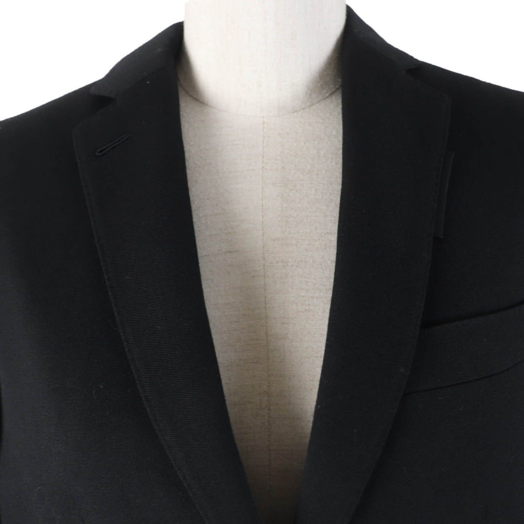 Pristine BURBERRY tailored jacket design black Virgin wool Women 36 8046742