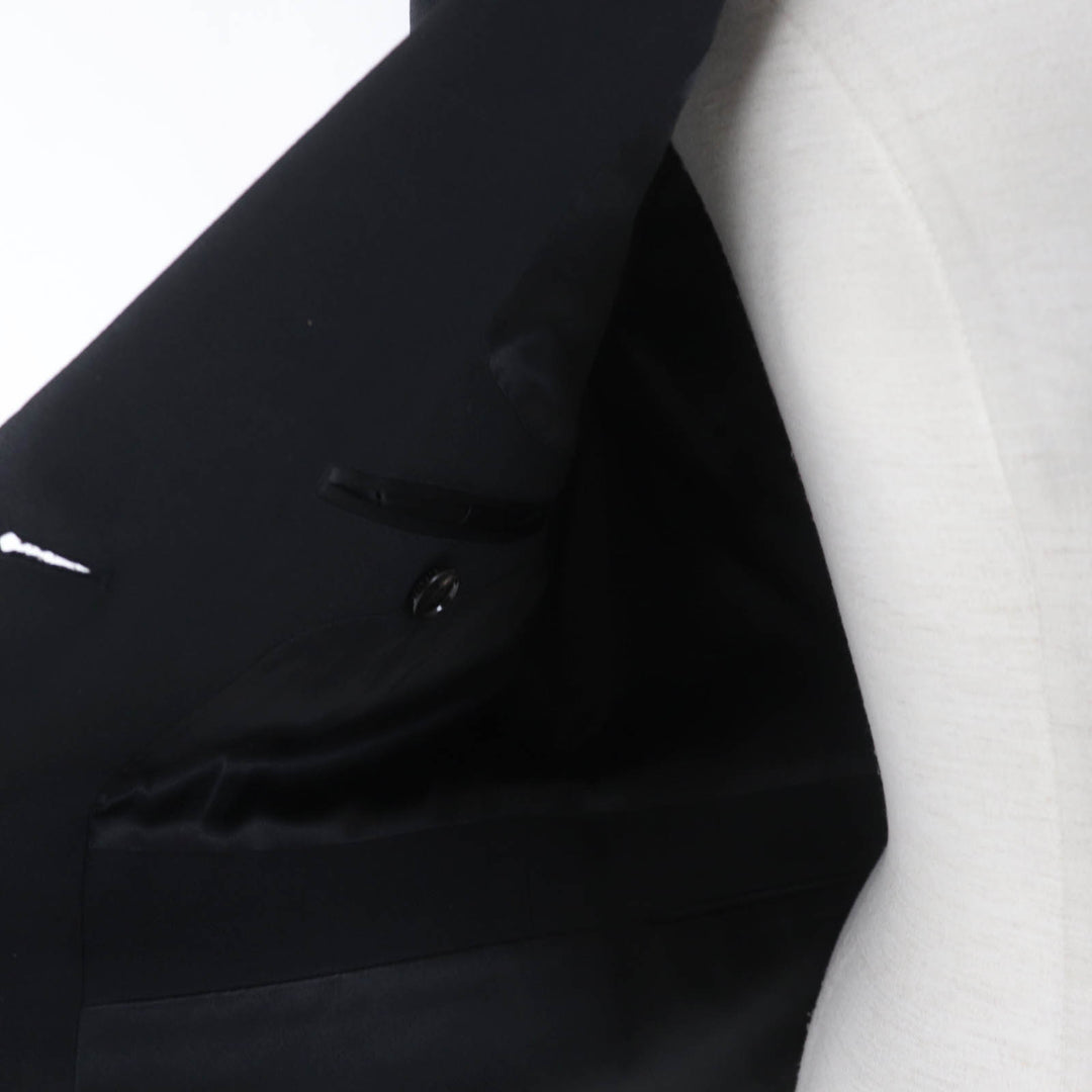 Pristine BURBERRY tailored jacket design black Virgin wool Women 36 8046742