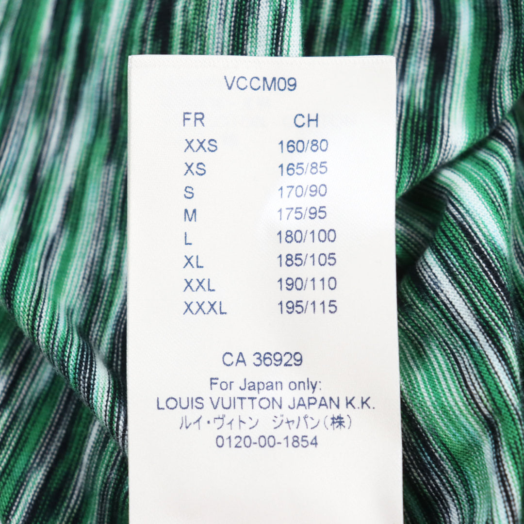 Excellent LOUIS VUITTON Short sleeve T-shirt Big Logo Galaxy Print mens S HGY12W