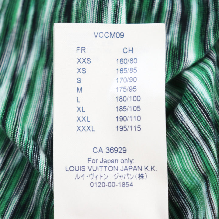Excellent LOUIS VUITTON Short sleeve T-shirt Big Logo Galaxy Print mens S HGY12W