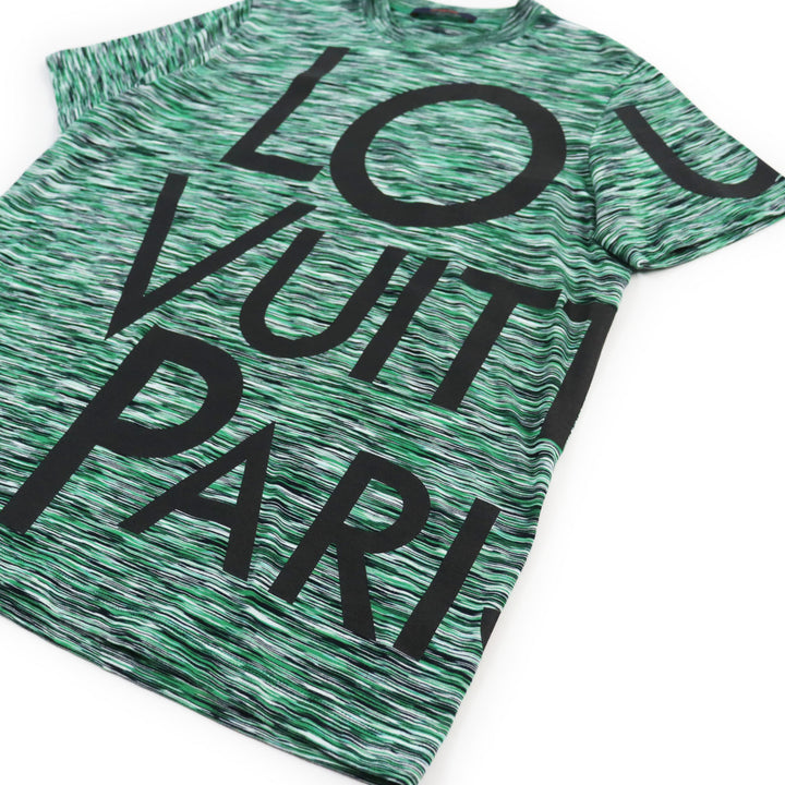 Excellent LOUIS VUITTON Short sleeve T-shirt Big Logo Galaxy Print mens S HGY12W