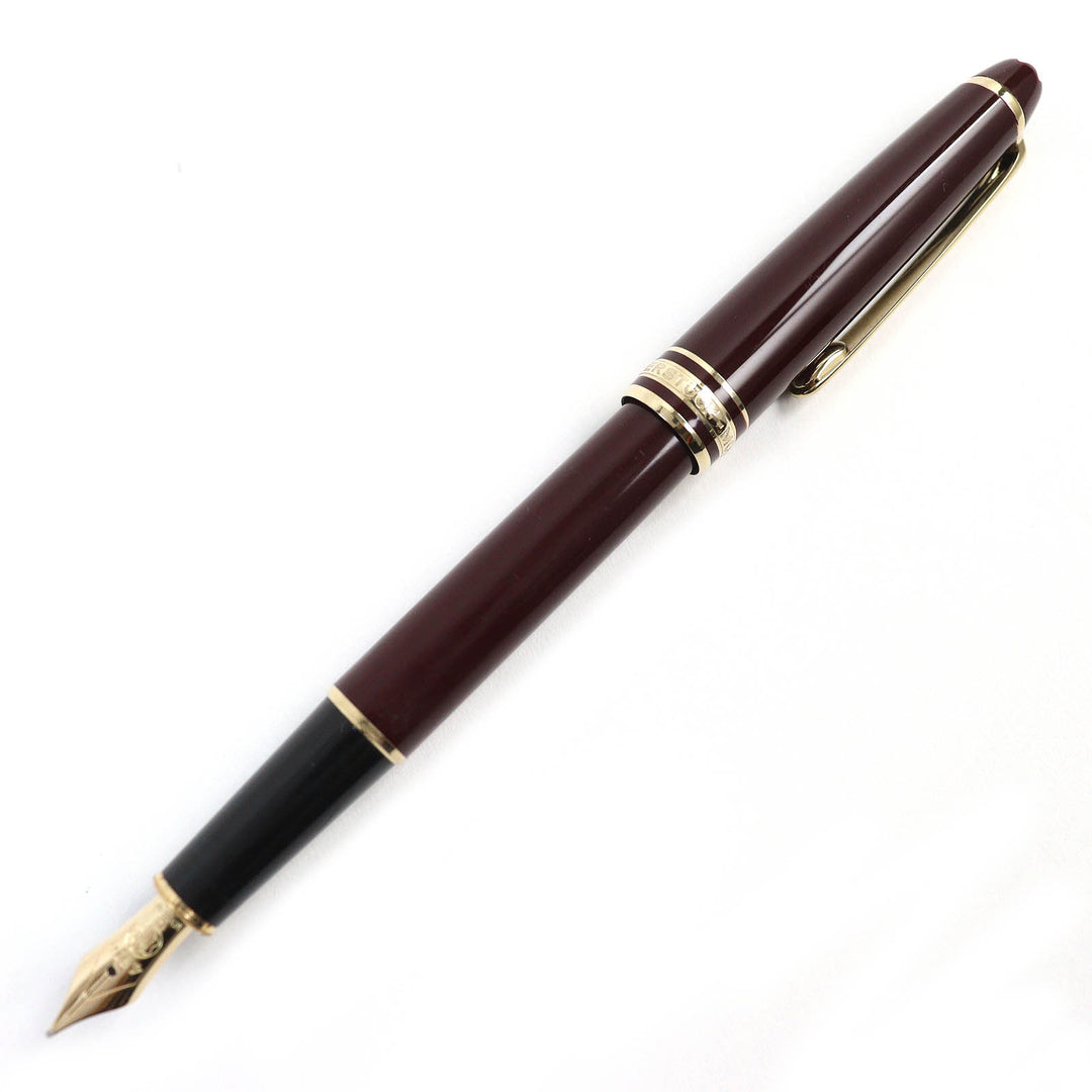 MONTBLANC fountain pen Meisterstück Classic white star Bordeaux gold K14 mens