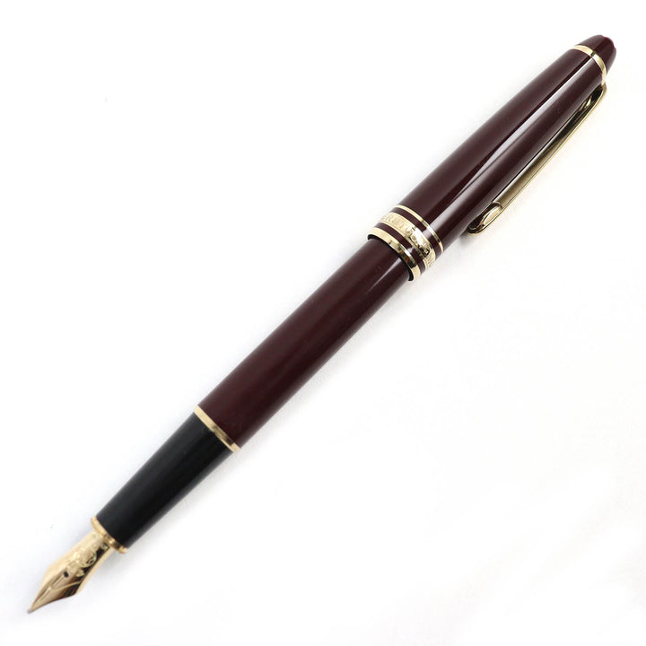 MONTBLANC fountain pen Meisterstück Classic white star Bordeaux gold K14 mens