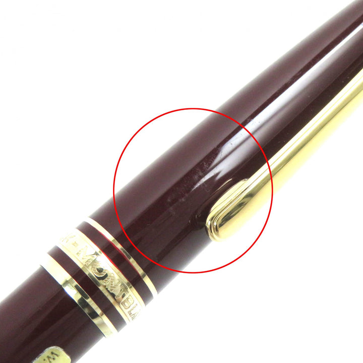 MONTBLANC fountain pen Meisterstück Classic white star Bordeaux gold K14 mens