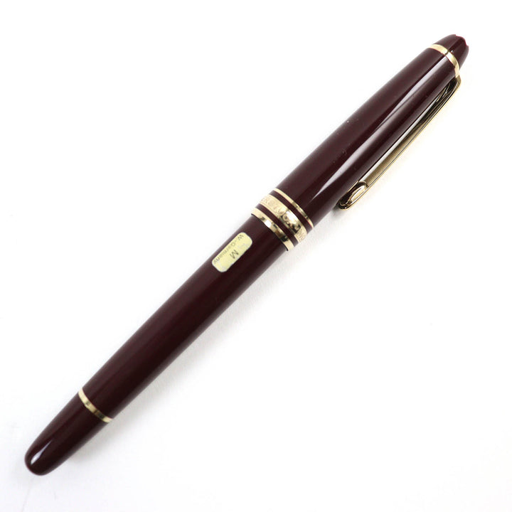 MONTBLANC fountain pen Meisterstück Classic white star Bordeaux gold K14 mens
