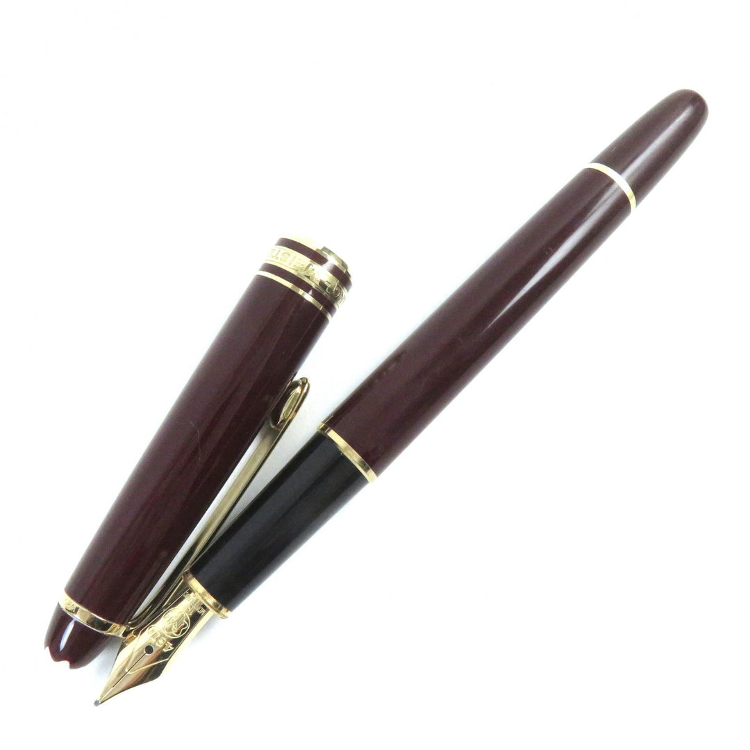 MONTBLANC fountain pen Meisterstück Classic white star Bordeaux gold K14 mens