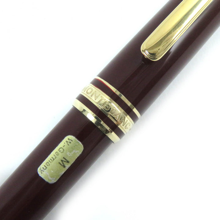 MONTBLANC fountain pen Meisterstück Classic white star Bordeaux gold K14 mens