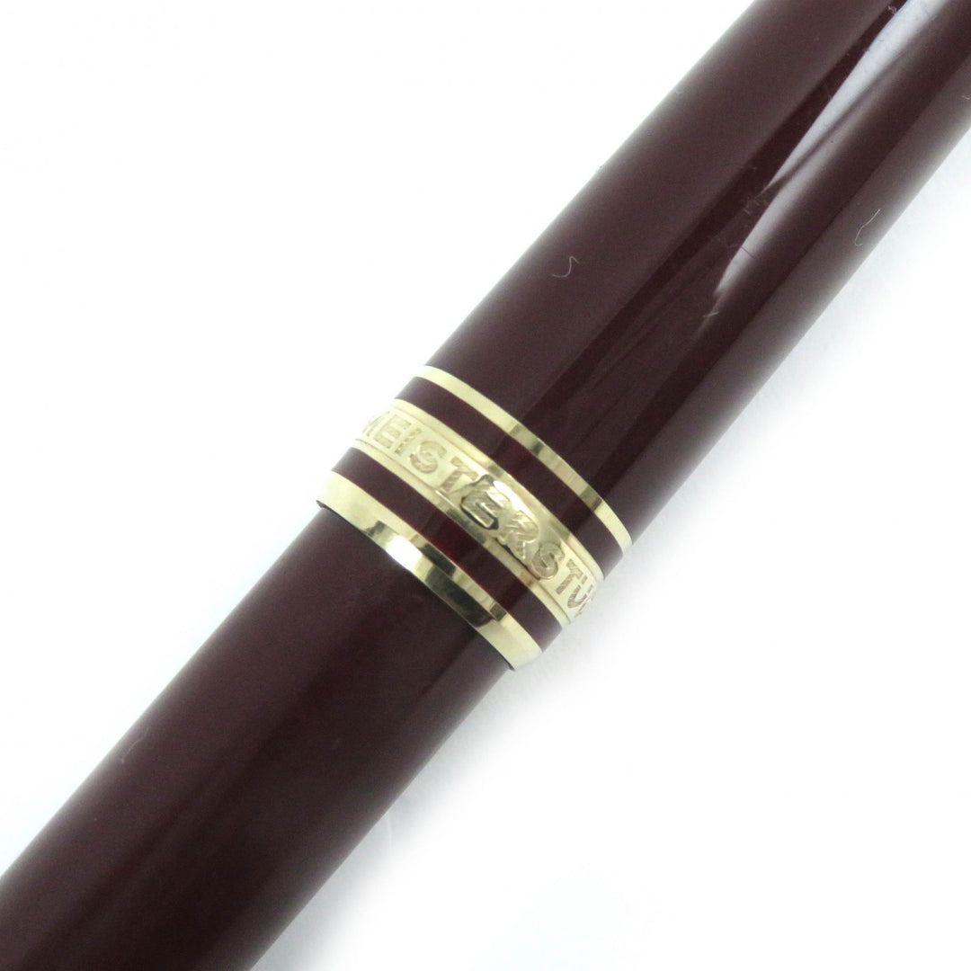 MONTBLANC fountain pen Meisterstück Classic white star Bordeaux gold K14 mens