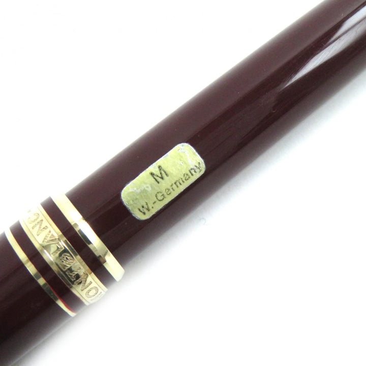 MONTBLANC fountain pen Meisterstück Classic white star Bordeaux gold K14 mens