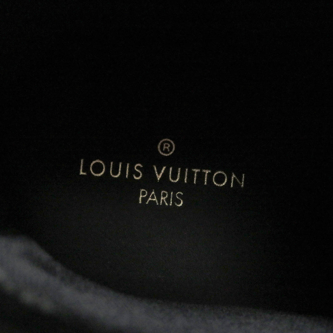Excellent LOUIS VUITTON High cut sneakers LV Tattoo Line Lace up black leather mens 5.5