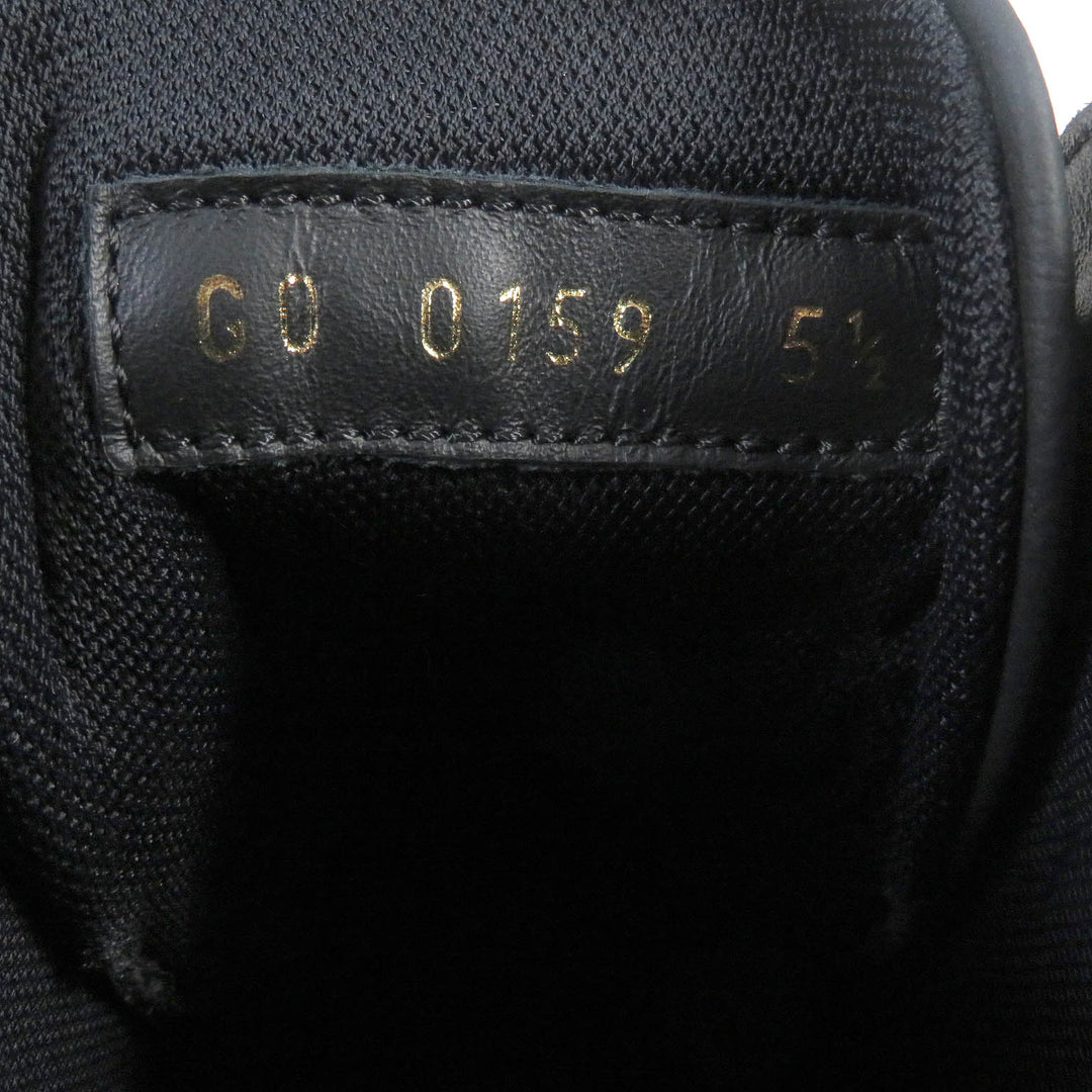 Excellent LOUIS VUITTON High cut sneakers LV Tattoo Line Lace up black leather mens 5.5