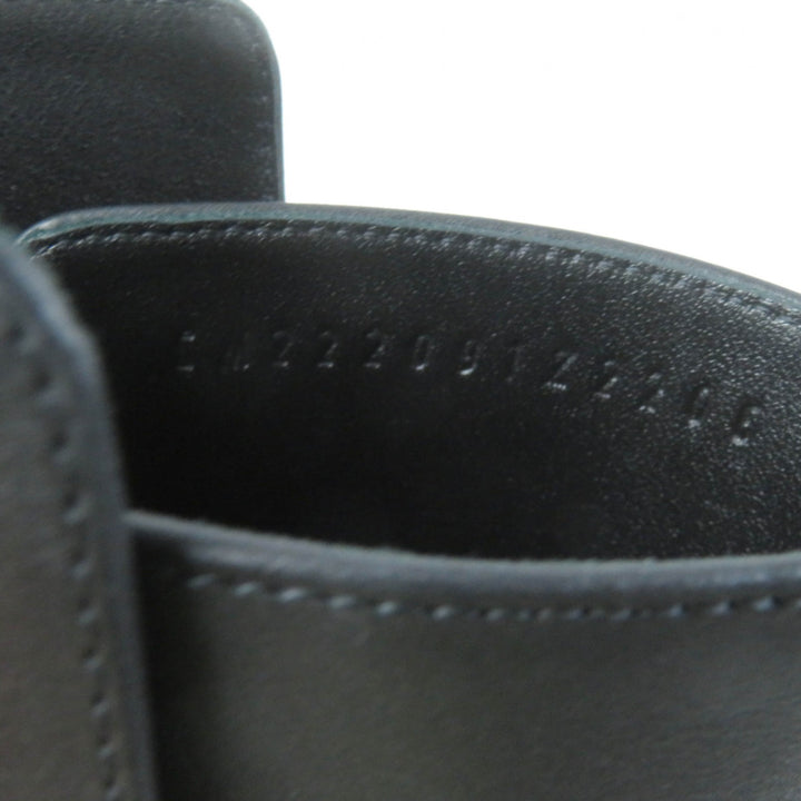 Great HERMES short boots Saint Germain kelly buckle black leather Women 36