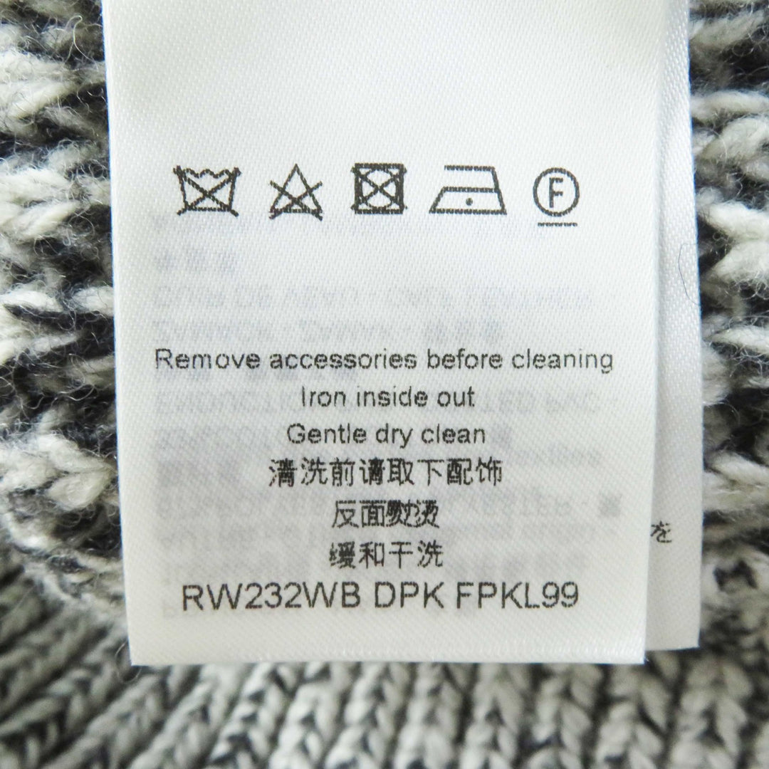 Pristine LOUIS VUITTON one piece Monogram design belted long sleeve chunky knit