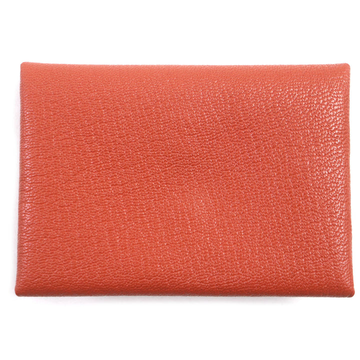 Pristine HERMES Coin case Calvi duo Shoble misol mens