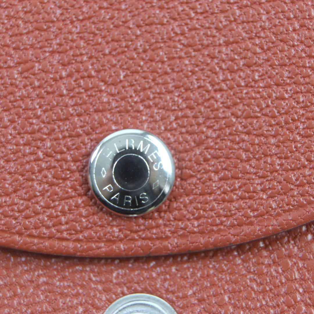 Pristine HERMES Coin case Calvi duo Shoble misol mens