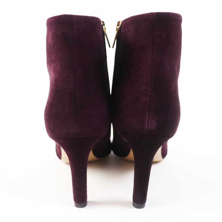 Excellent Salvatore Ferragamo short boots Suede purple Goatskin Women