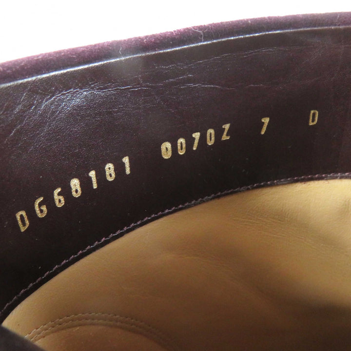 Excellent Salvatore Ferragamo short boots Suede purple Goatskin Women