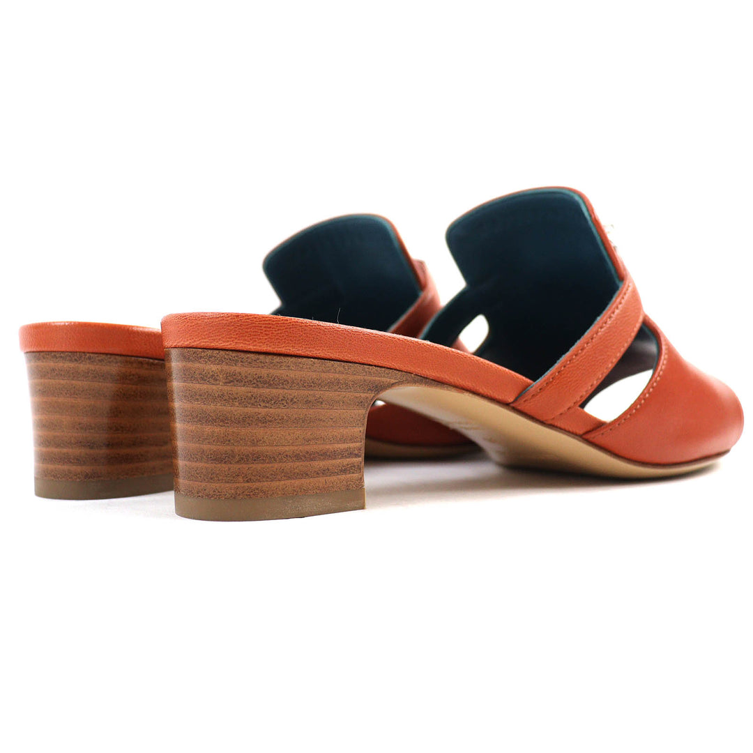 Excellent HERMES Sandals candy Kelly Buckle Leather Mules Brown leather Women 36 211070Z