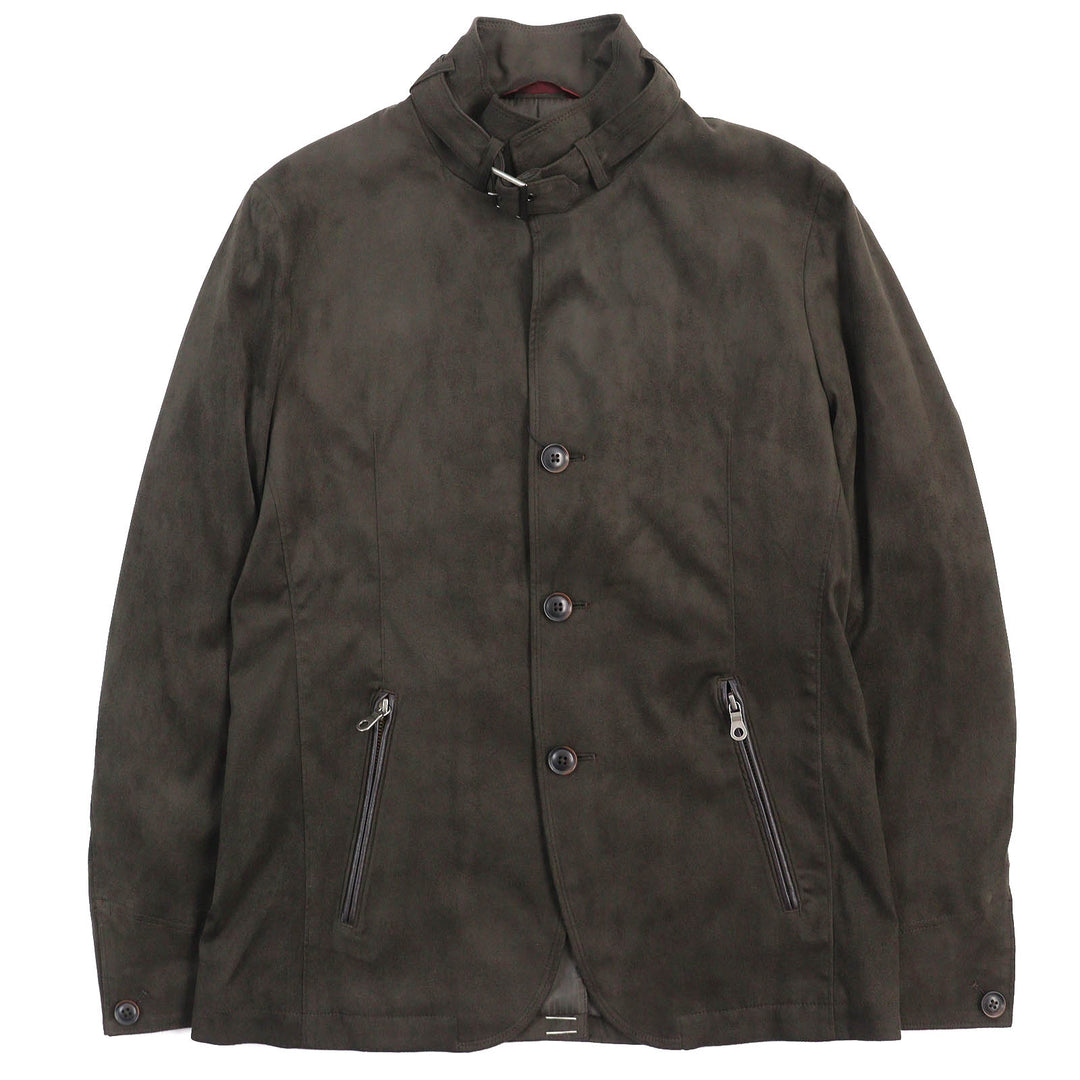 Pristine monsieur NICOLE Jacket Suede Convertible Dark brown polyester mens 46