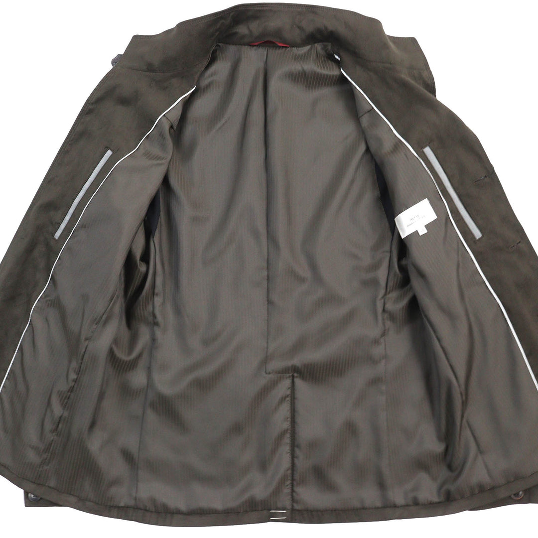 Pristine monsieur NICOLE Jacket Suede Convertible Dark brown polyester mens 46