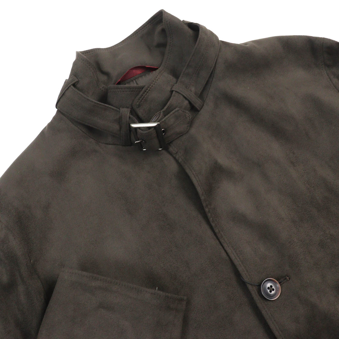Pristine monsieur NICOLE Jacket Suede Convertible Dark brown polyester mens 46