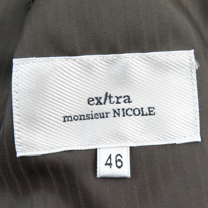 Pristine monsieur NICOLE Jacket Suede Convertible Dark brown polyester mens 46