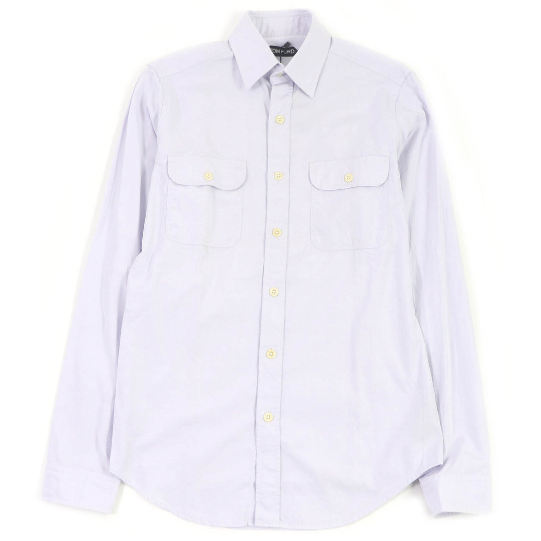 Pristine TOM FORD Long sleeve shirt Plain Check Pattern Two-piece set cotton mens
