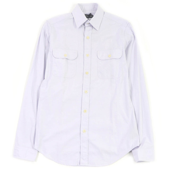 Pristine TOM FORD Long sleeve shirt Plain Check Pattern Two-piece set cotton mens