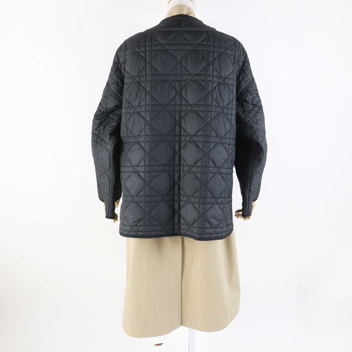 Excellent Christian Dior trench coat Bee Embroidery Cannage Jacket Women 42 327M11A3332