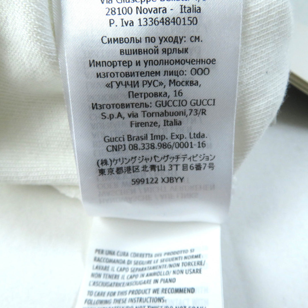 Excellent GUCCI Short sleeve polo shirt Web Stripe Interlocking G white Women XS