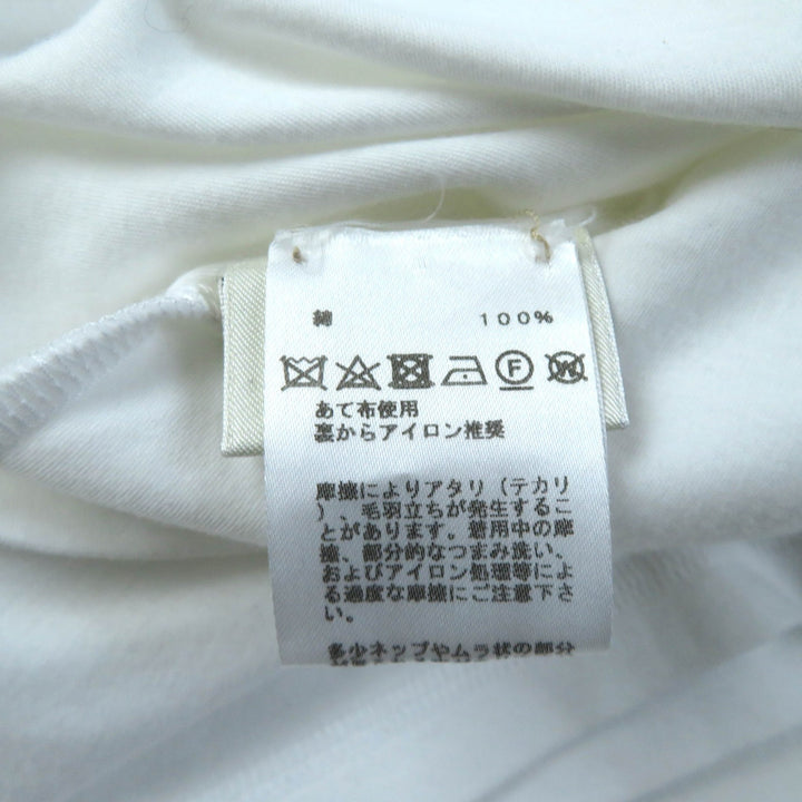 Great HERMES Short sleeve T-shirt Embroidered Pockets white cotton Women 38