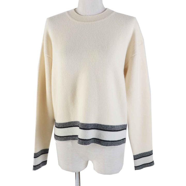 Great Christian Dior knit Logo long sleeve cashmere Women 38 014S55AM042