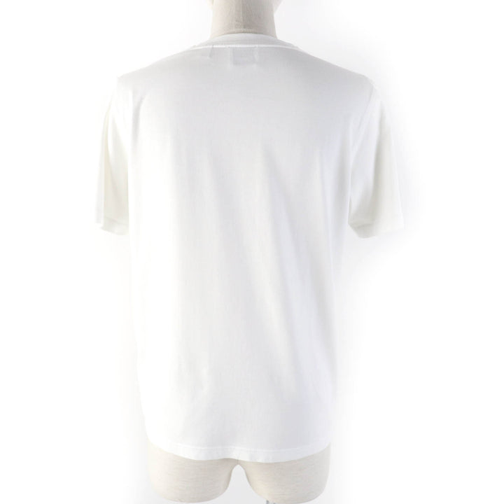 Great BURBERRY Short sleeve T-shirt logo print crew neck white cotton Women