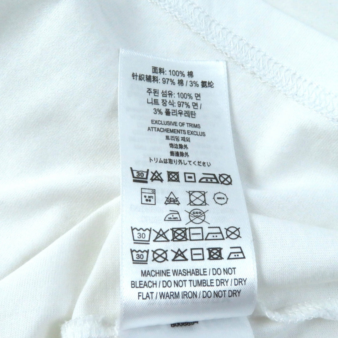 Great BURBERRY Short sleeve T-shirt logo print crew neck white cotton Women