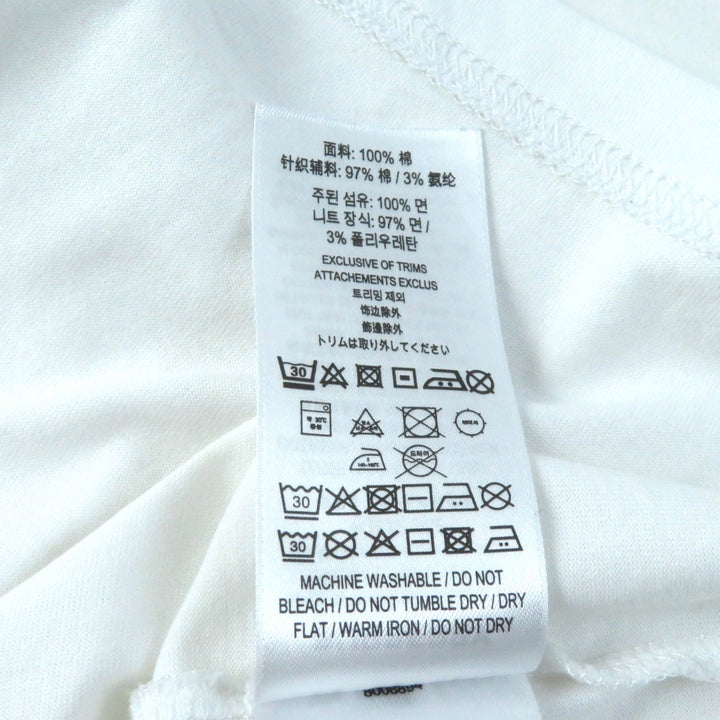 Great BURBERRY Short sleeve T-shirt logo print crew neck white cotton Women