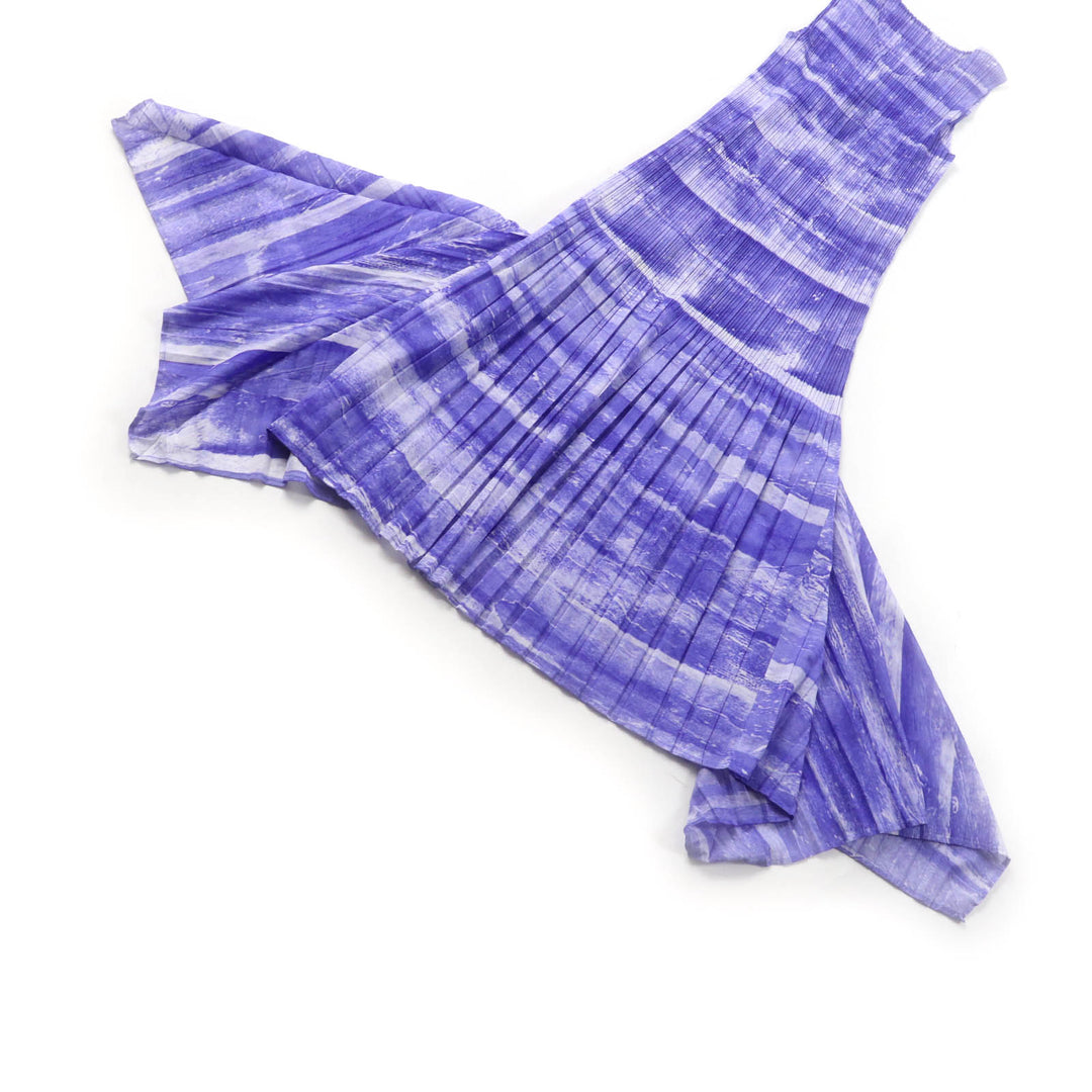 Great PLEATS PLEASE one piece All-over pattern, pleated hem, sleeveless purple polyester Women 1 PP31-JH925