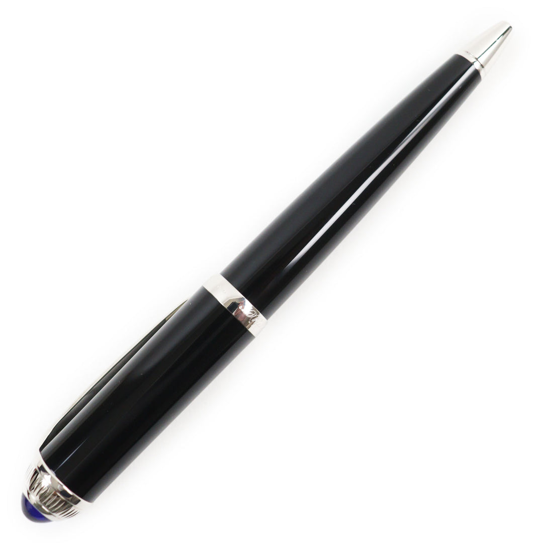 Excellent Cartier Ballpoint pen Roadster Twisted with blue gemstones