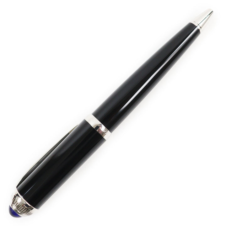 Excellent Cartier Ballpoint pen Roadster Twisted with blue gemstones
