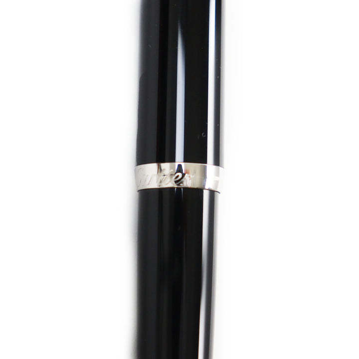 Excellent Cartier Ballpoint pen Roadster Twisted with blue gemstones