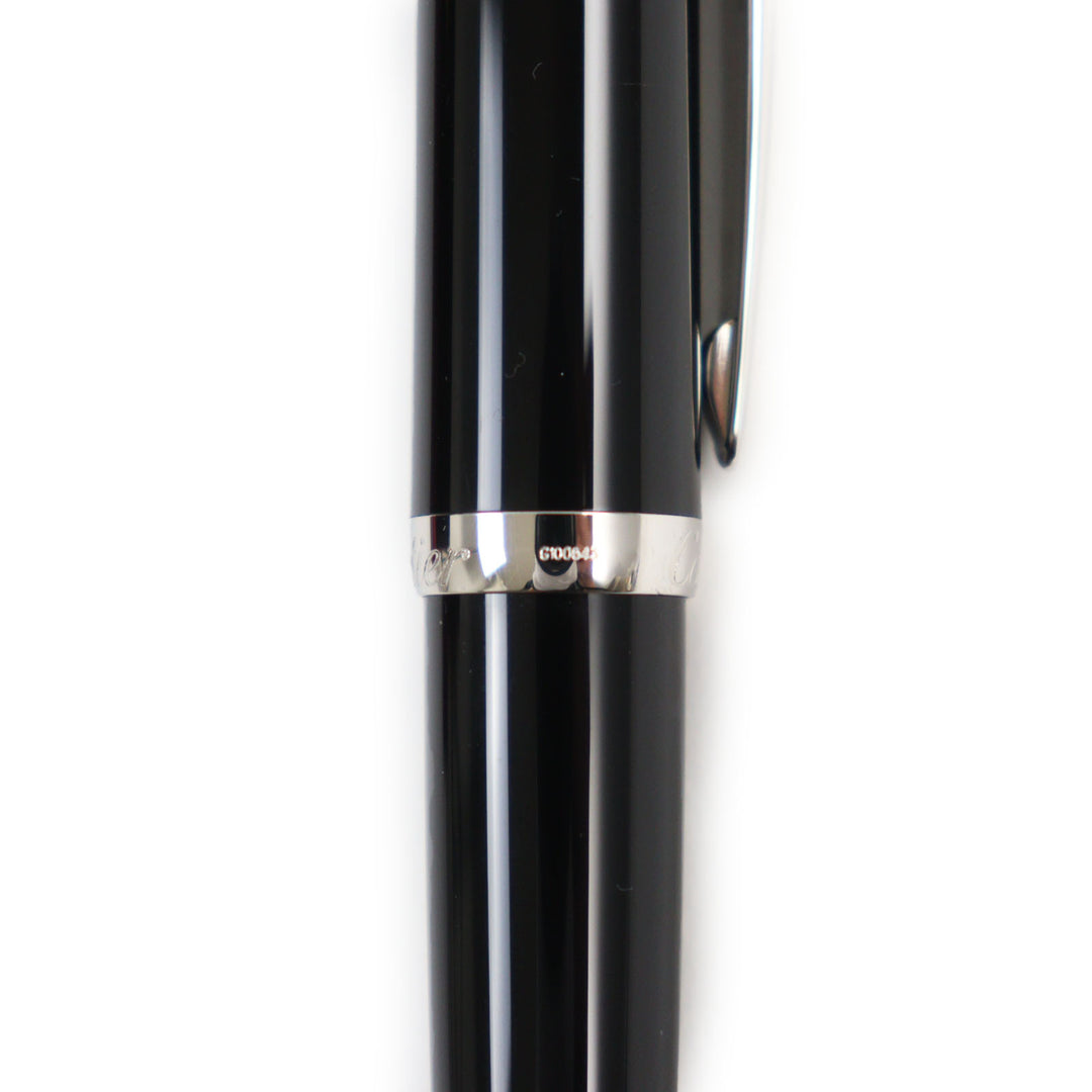 Excellent Cartier Ballpoint pen Roadster Twisted with blue gemstones