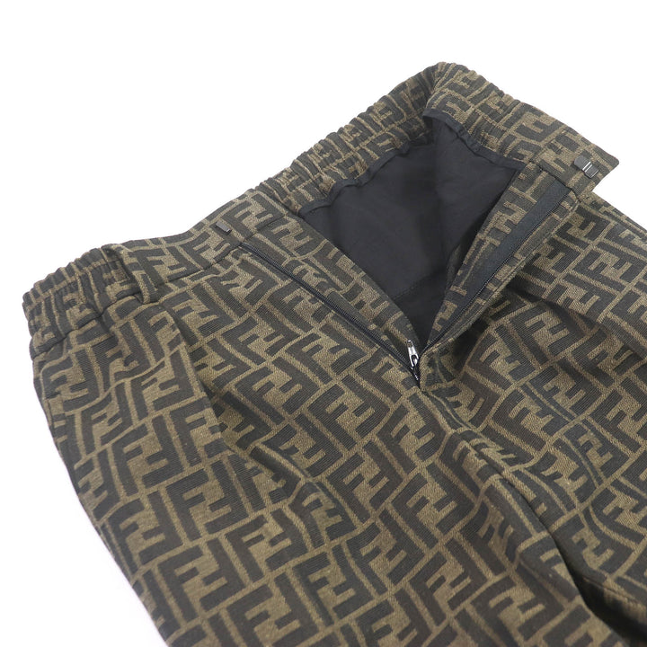 Great FENDI suit FF logo Zucca all-over print single polyester mens 44 FJ0498/FB0767