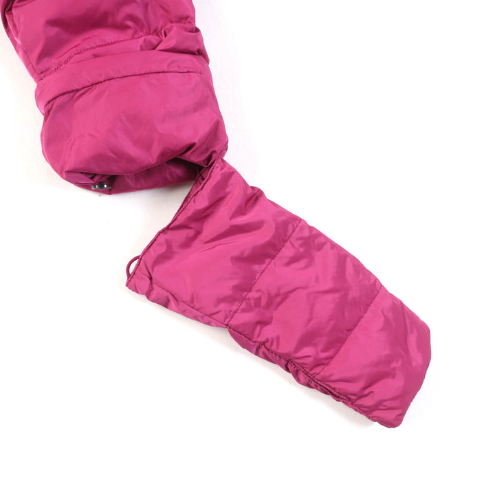 Excellent WEEKEND MaxMara down coat Hood and belt included, concealed front pink Nylon Women 42 54860853