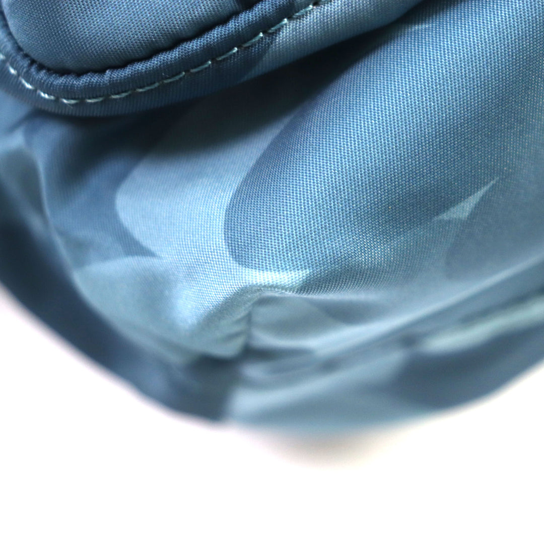 Pristine Felisi Backpack Â· Daypack All-over pattern, crocodile embossed leather drawstring bag Blue Nylon mens 15/56