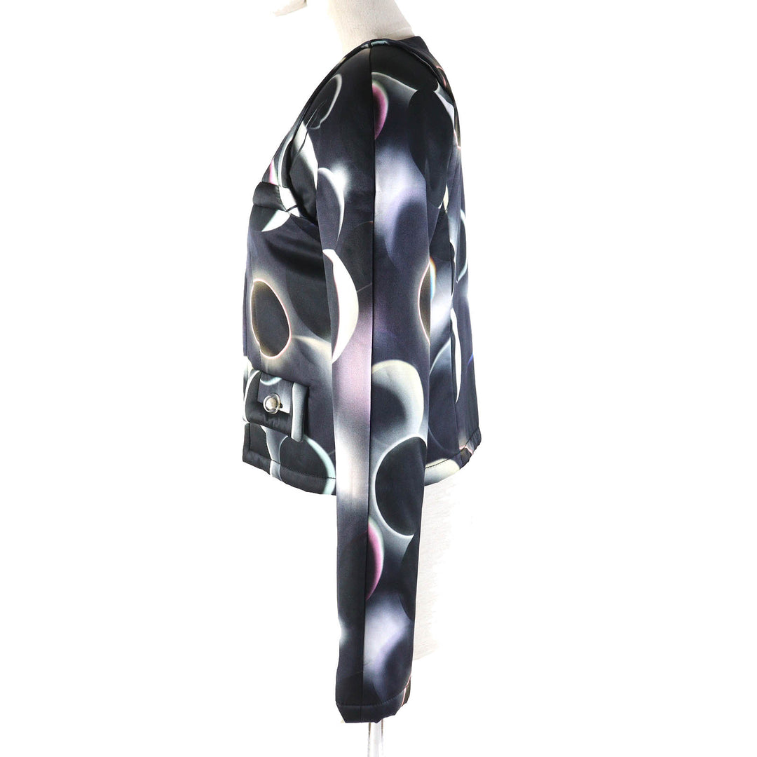Excellent CHANEL Jacket COCO Mark button, padding Black multicolor Women 34