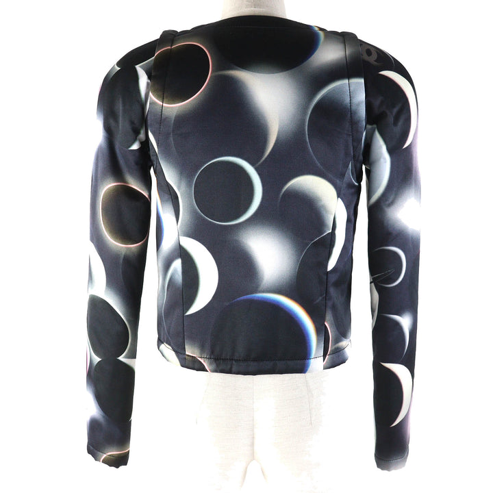 Excellent CHANEL Jacket COCO Mark button, padding Black multicolor Women 34