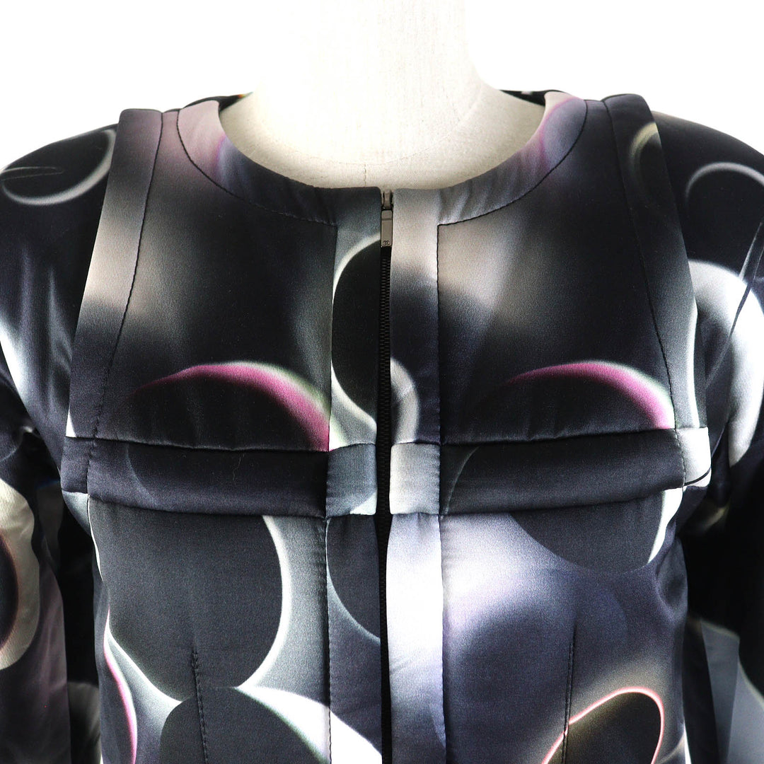 Excellent CHANEL Jacket COCO Mark button, padding Black multicolor Women 34
