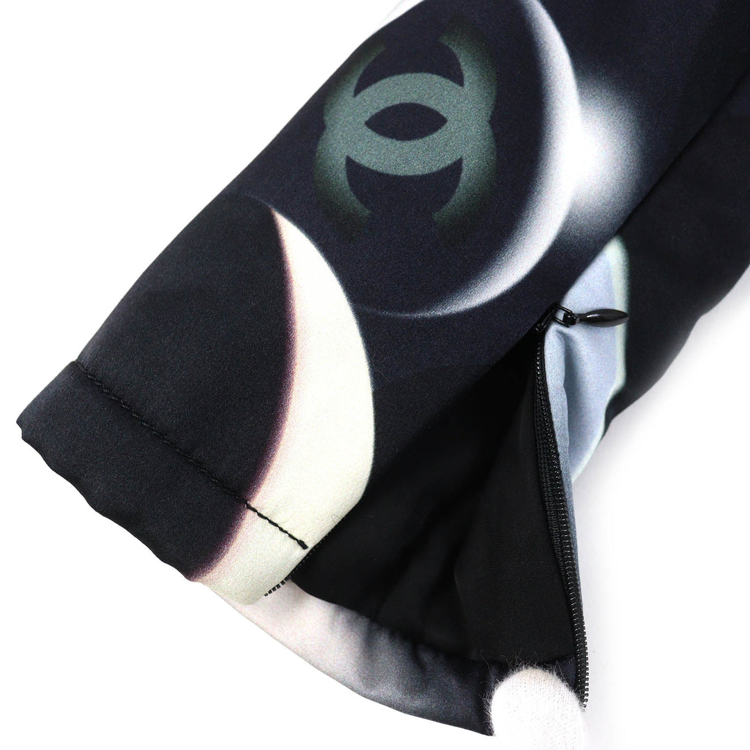 Excellent CHANEL Jacket COCO Mark button, padding Black multicolor Women 34