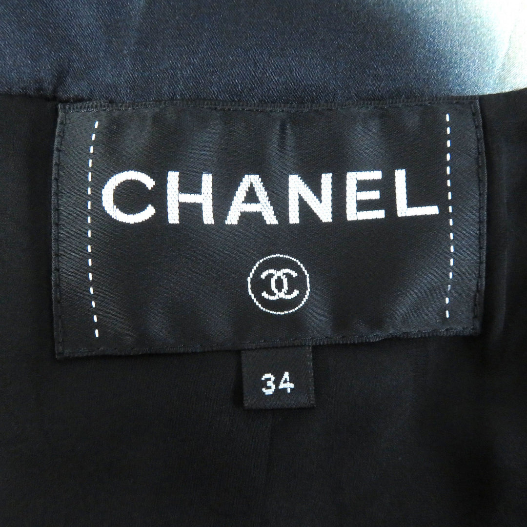 Excellent CHANEL Jacket COCO Mark button, padding Black multicolor Women 34