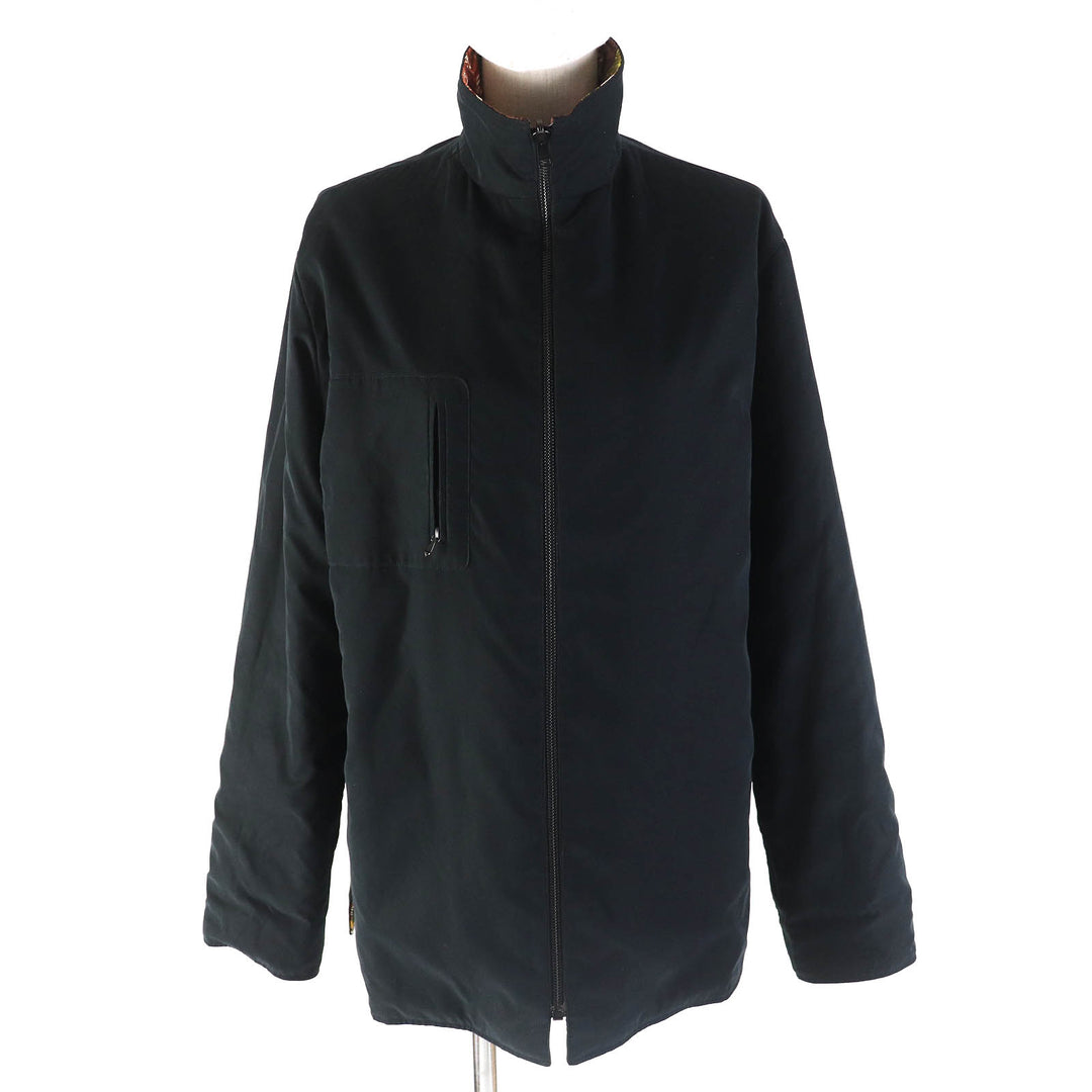 Excellent HERMES Jacket LES MYTHOLOGIES DES HOMMES ROUGES The legend of the brown men silk