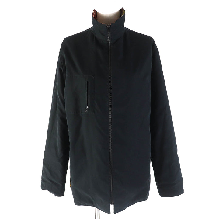 Excellent HERMES Jacket LES MYTHOLOGIES DES HOMMES ROUGES The legend of the brown men silk